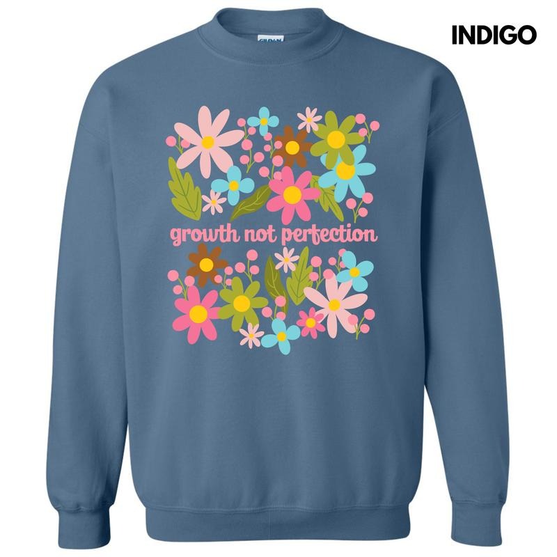 Growth Not Perfection Sweatshirt 'NLB' T-Shirts, Hoodie | HypeDripTees.com