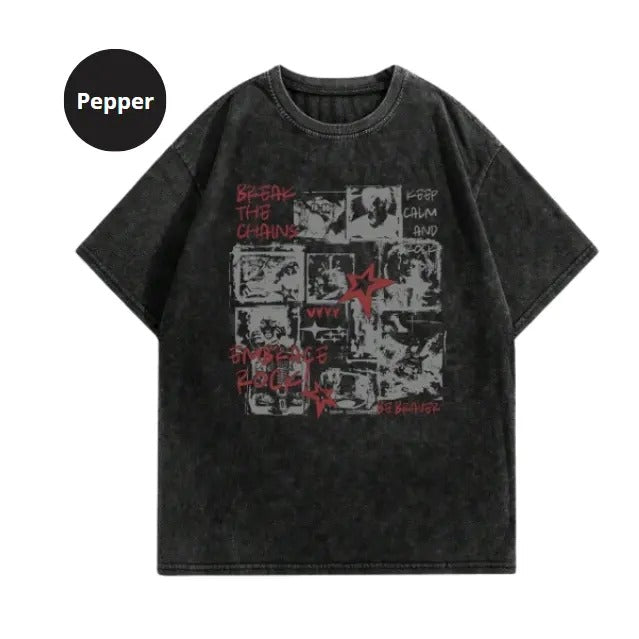 Grunge Punk Men's Slogan Printed T-Shirt, Sweatshirt, Hoodie Size S- 3XL,Gift For Women Top Womenswear Underwear Humen,...