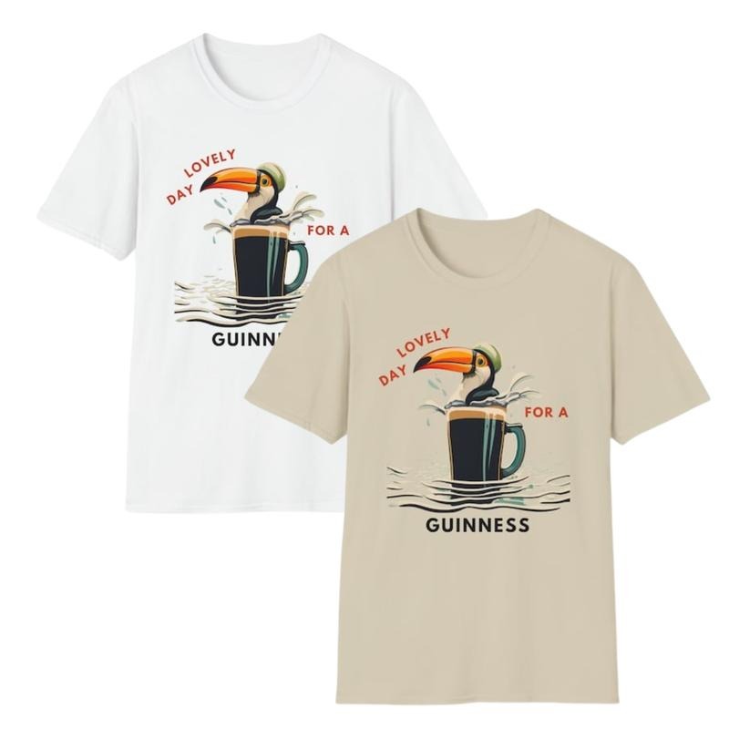 Guinnes Unisex Softstyle T-Shirt Lovely Day For A Guinnesss Vintage Sweatshirt Hoodie For Men Women | HypeDripTees.com