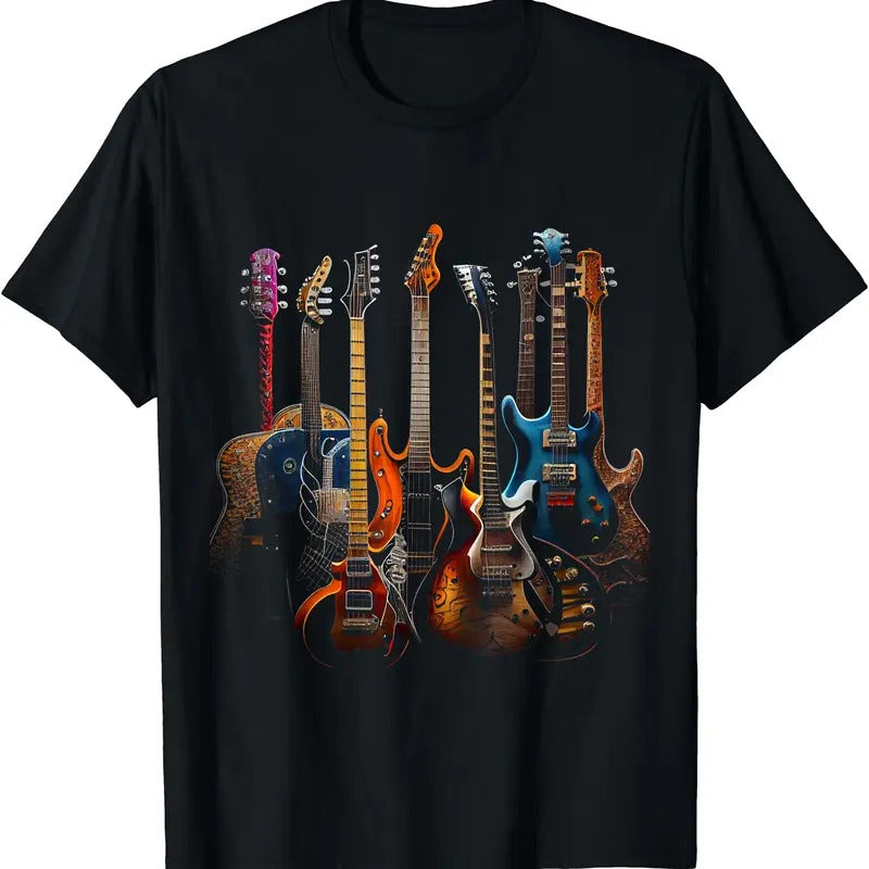 Guitar musician electric guitars player gifts - Guitars guitarists gift T-Shirt | Unisex Cotton Tee, Short Sleeve,...