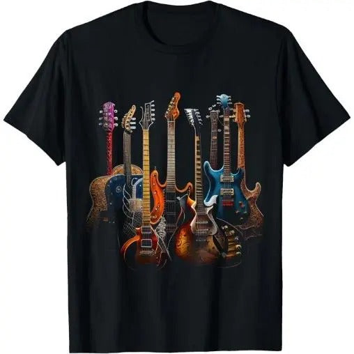 Guitars guitarists gift T-Shirt Made in USA Hoodie, Sweatshirt | HypeDripTees.com
