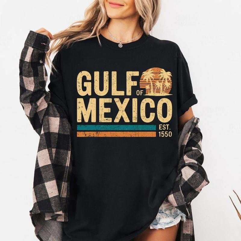 Gulf Of Mexico Est 1550 Shirt, Texas Alabama Mississippi Florida Beach Shirt, Mexico Lover Shirt Hoodie, Sweatshirt