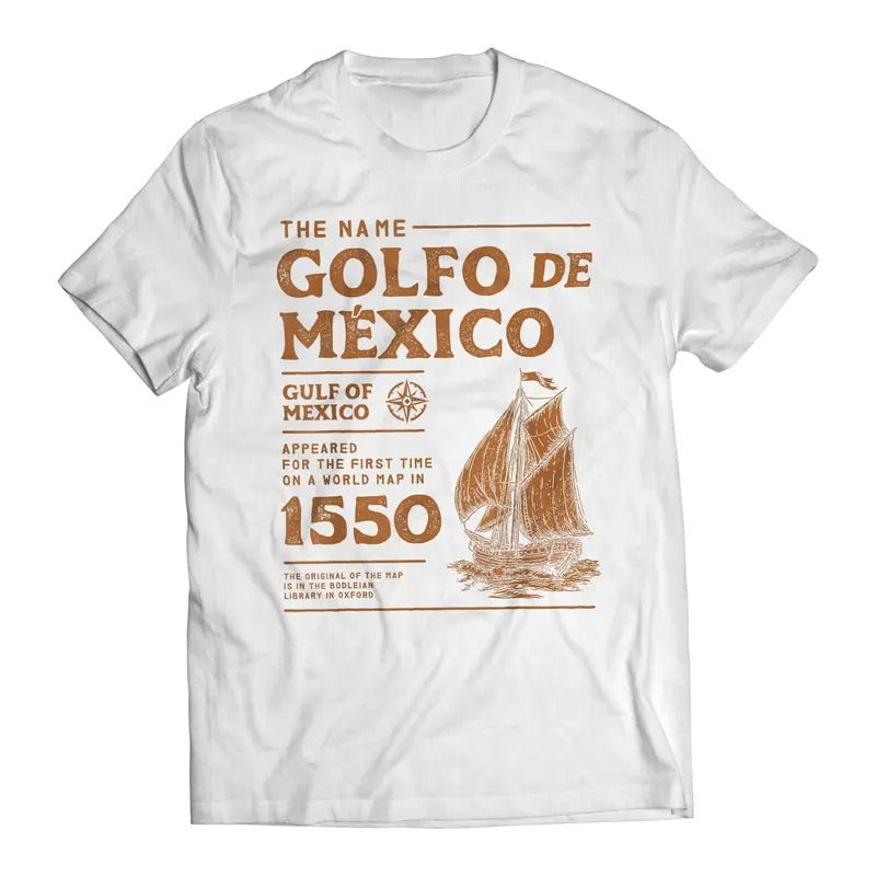 Gulf of Mexico 1550 2.0 Golfo De México T-Shirt Casual Crewneck Classic Cotton Hoodie, Sweatshirt | HypeDripTees.com