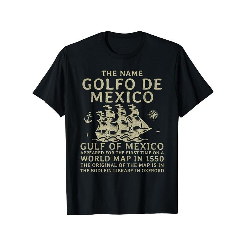 Gulf of Mexico Name Origin 1550 T-Shirt Made in USA Hoodie, Sweatshirt | HypeDripTees.com