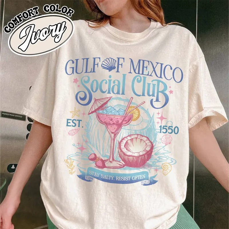 Gulf of Mexico Social Club Shirt, Progressive Liberal Funny Political Shirt, Gulf Coast Shirt, Texas Alabama Mississippi...