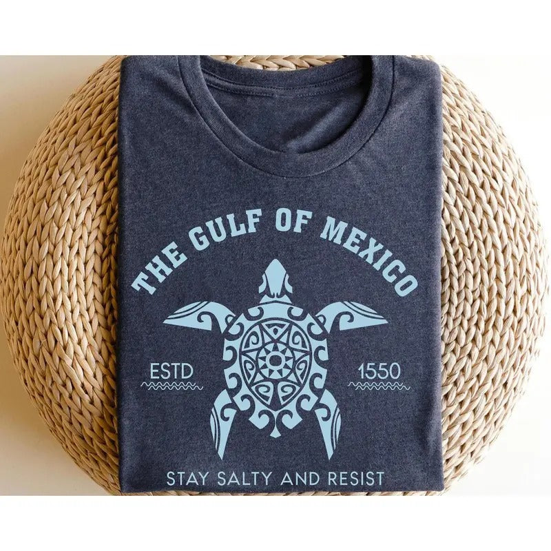 Gulf of Mexico Stay Salty Resistance Shirt, Resist Shirt, Anti Trum sweatshirt, Democrat hoodie, Democrat Gift Shirt