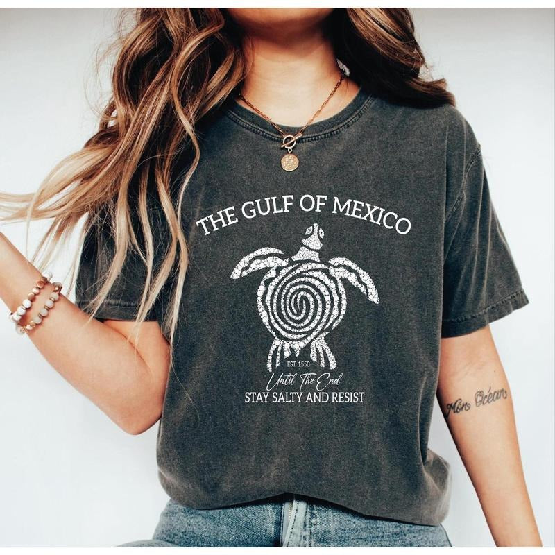 Gulf of Mexico Until The End Stay Salty and Resist Shirt, Comfort Colors Gulf Coast Tshirt, Mexico Beach Shirt, Mexico...