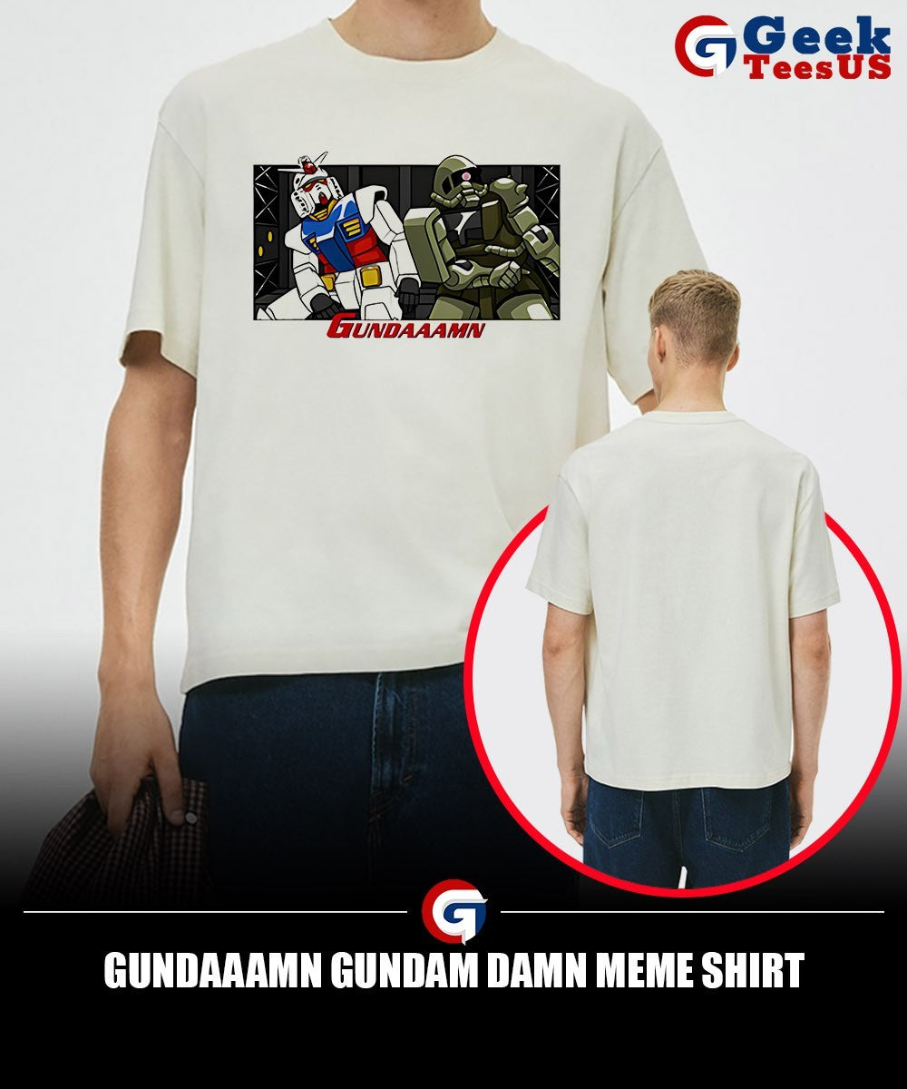 Gundaaamn Gundam Damn meme shirt
