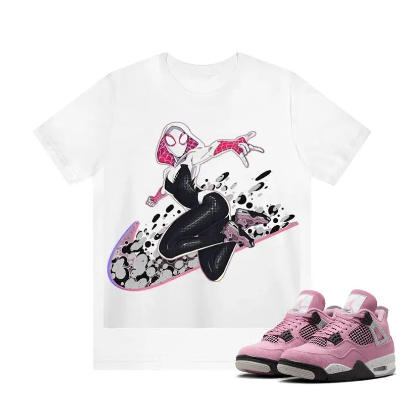 Gwen AJ 4 Orchid Neutral Outfits Graphic Tees, Y2k Streetwear Unisex T-shirt Hoodie, Sweatshirt | HypeDripTees.com