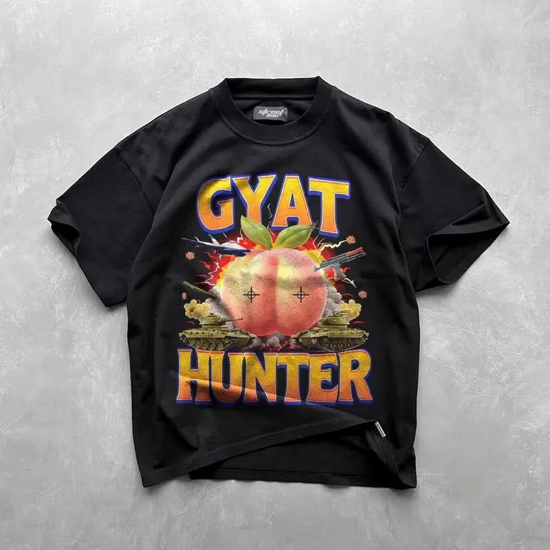 Gyat Hunter Funny Viral Shirt, Gyatt tshirt, Inappropriate shirt, Unethical shirt, Shitpost shirt, Absurd shirt,...
