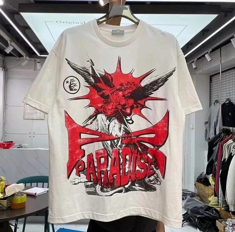H*llstar Graphic Short Sleeve Sand Color Shirt Unisex Men Women S-5XL Hoodie, Sweatshirt | HypeDripTees.com