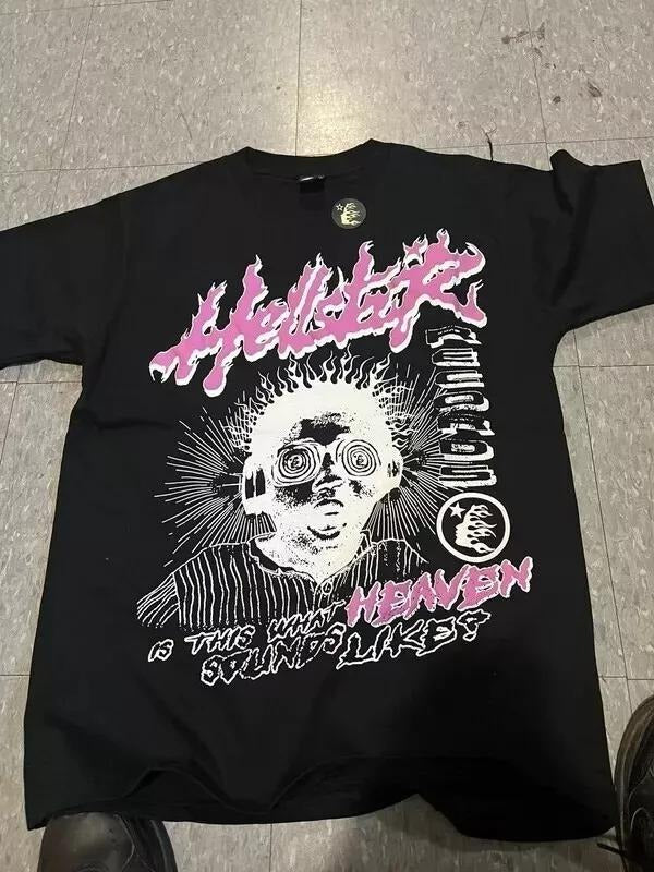 H*llstar What Heaven Sounds Like Graphic Black Unisex Tshirt printed Hoodie, Sweatshirt | HypeDripTees.com