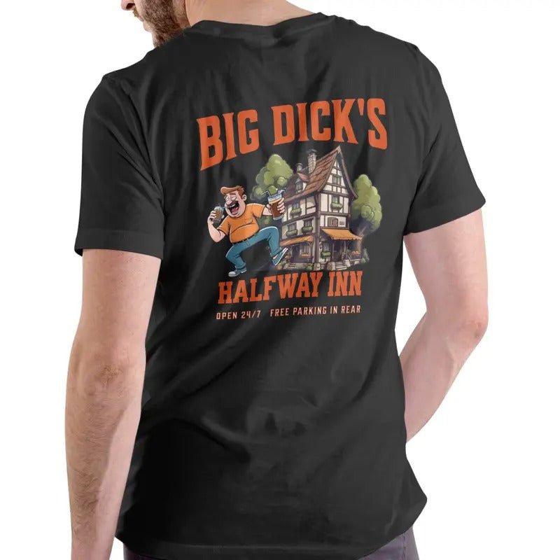 HALFWAY INN T Shirt, Unisex Cotton Menswear Top Hoodie, Sweatshirt | HypeDripTees.com