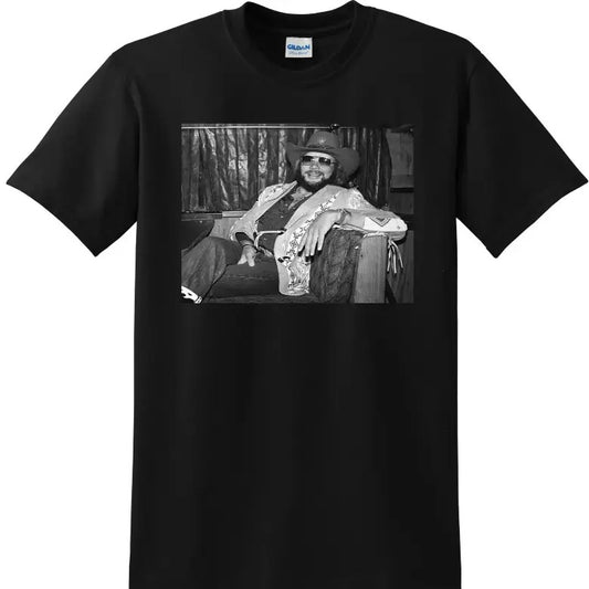 HANK WILLIAMS JR T SHIRT country Classic Cotton