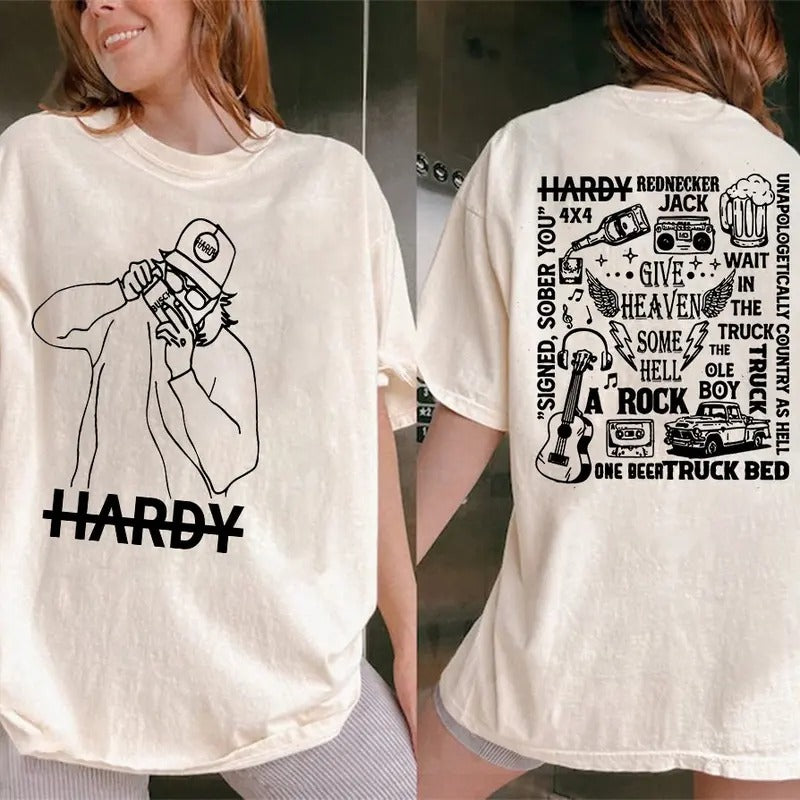 Hadry Gift Fans 2side Tshirt Hadry Shirt Country  Shirts Country Concert Hardy Shirt Gift For Men Women Unisex Tshirt -...