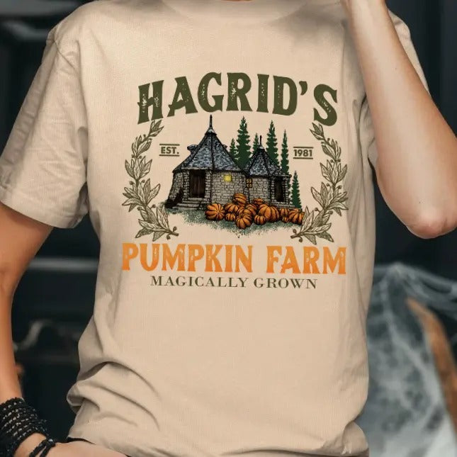 Hagrid's Pumpkin Farm Halloween Magic T-shirt Casual Crewneck Hoodie, Sweatshirt | HypeDripTees.com