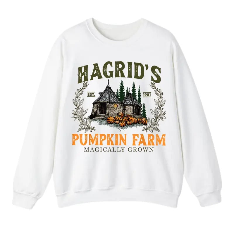 Hagrid's Pumpkin Farm Sweatshirt, Thanksgiving 2024, Fall Sweatshirt For Men And Women T-Shirts, Hoodie | HypeDripTees.com
