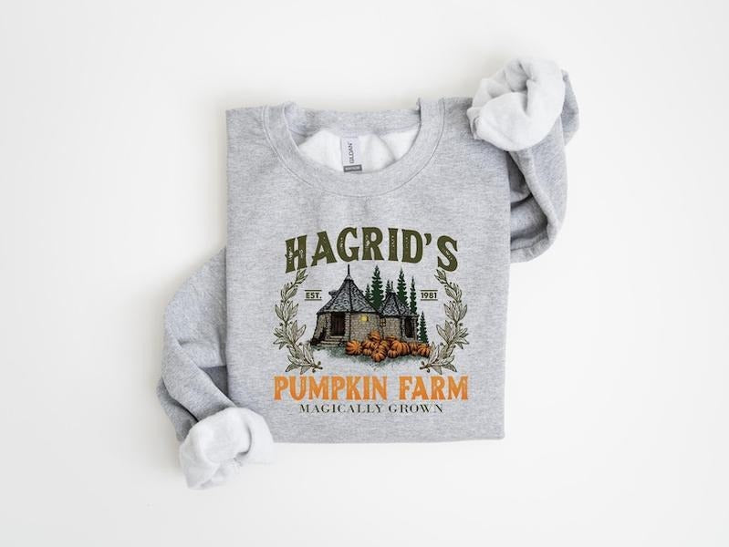Hagrid's Pumpkin Farm Sweatshirt, Thanksgiving 2024, Fall Sweatshirt, Halloween Sweatshirt, Pumpkin Sweatshirt, Fall...