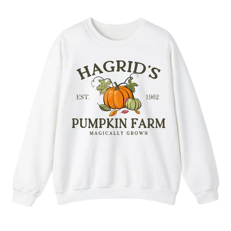 Hagrid's Pumpkin Patch Sweatshirt, Thanksgiving Sweatshirt, Fall Sweatshirt For Men And Women, Trendy Shirt Hoodie