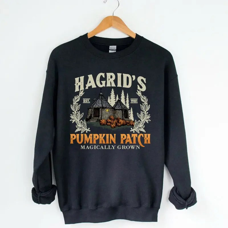 Hagridd's Pumpkin Farm Sweatshirt, Fall Pumpkin Shirt, Pumpkin Season, Potterhead Fan Gift, Hagridd's Pumpkin Patch...