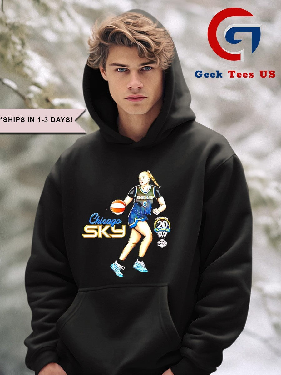 Hailey Van Lith Chicago Sky 20 Seasons 2025 WNBA cartoon shirt