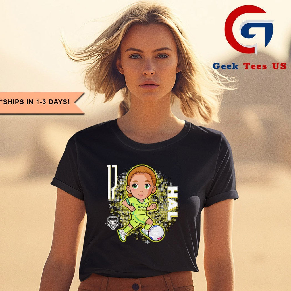 Hal Hershfelt Washington Spirit NWSL chibi graphic shirt