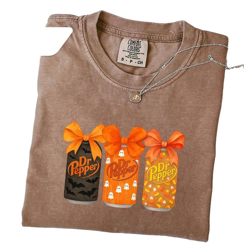 Halloween Dr Pepper Comfort Colors Shirt, Dr Pepper Coquette Shirt Hoodie, Sweatshirt | HypeDripTees.com