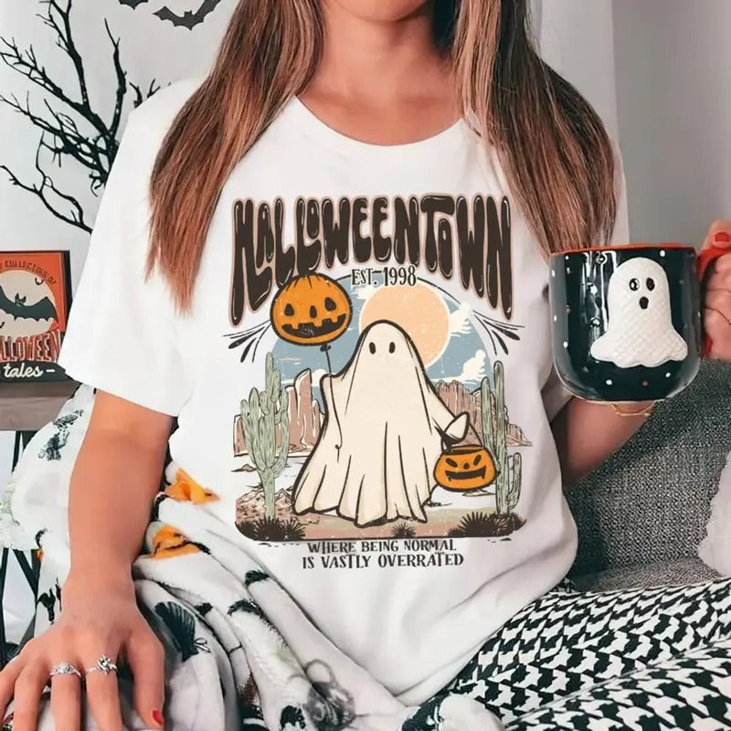Halloween Est 1998 Shirt, Halloween Ghost Shirt, Fall Shirt, Halloween Shirt, Spooky Season Shirt, Cute Ghost Shirt,...