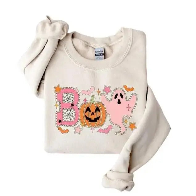 Halloween Ghost Sweatshirt, Boo Jee Shirt, Boo Shirt, Spooky Ghost Hoodie, Spooky Season Ghost Sweater, Spooky Vibes...