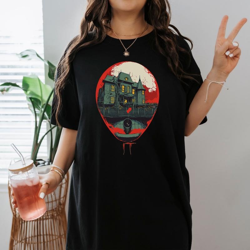 Halloween It Lovers Movie Scary Spooky Horror Shirt, Horror Clown Tee, Penny Shirt Hoodie, Sweatshirt | HypeDripTees.com