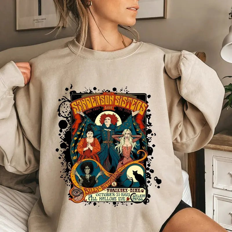 Halloween Sanderson Sisters Shirt, Halloween Shirt, Hocus Pocus Halloween Shirt, Halloween Party Hoodie, Gift For Friend...