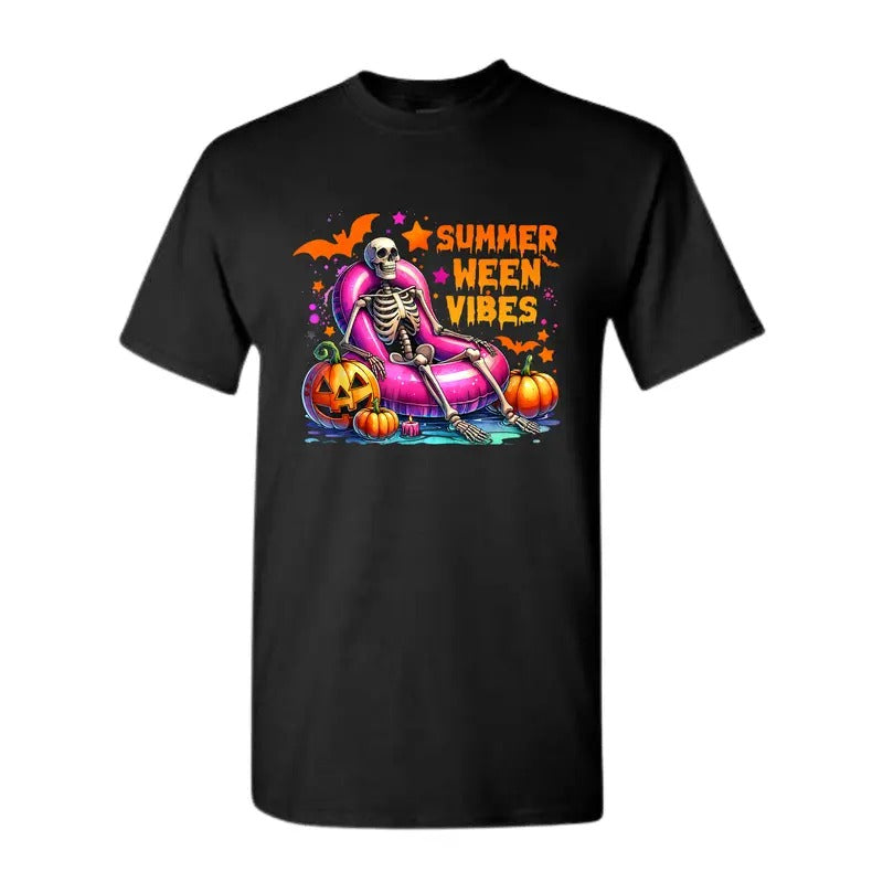 Halloween Summerween Summer Vacation Skeleton Float Shirt T-Shirts, Hoodie, Sweatshirt