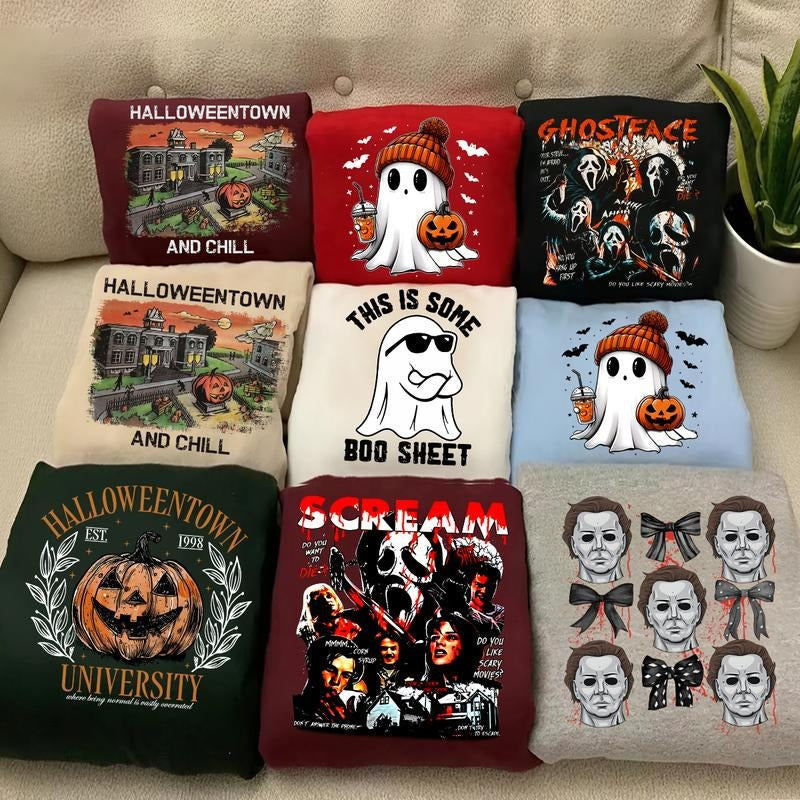 Halloween Sweatshirt Collection: Ghost, Scream, Michael Myers, Halloweentown T-Shirts, Hoodie | HypeDripTees.com