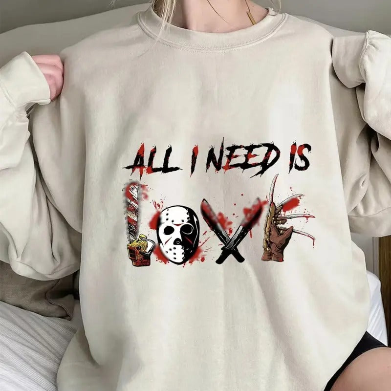 Halloween T-Shirt, Halloween Sweatshirt, Halloween Hoodie, Halloween Gift Shirt Fit Cotton Womenswear | HypeDripTees.com