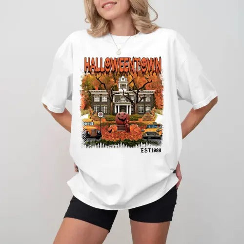 Halloweentown Est 1998 T-Shirt, Halloweentown University T-Shirt, Retro Halloweentown T-Shirt, Fall Shirt, Halloween...