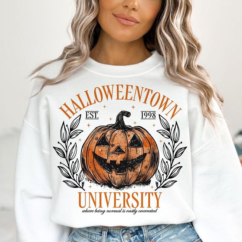 Halloweentown University 1998 Crewneck Sweatshirt, Halloween Sweatshirt, Spooky Season Shirt, Retro Halloween Sweatshirt,...