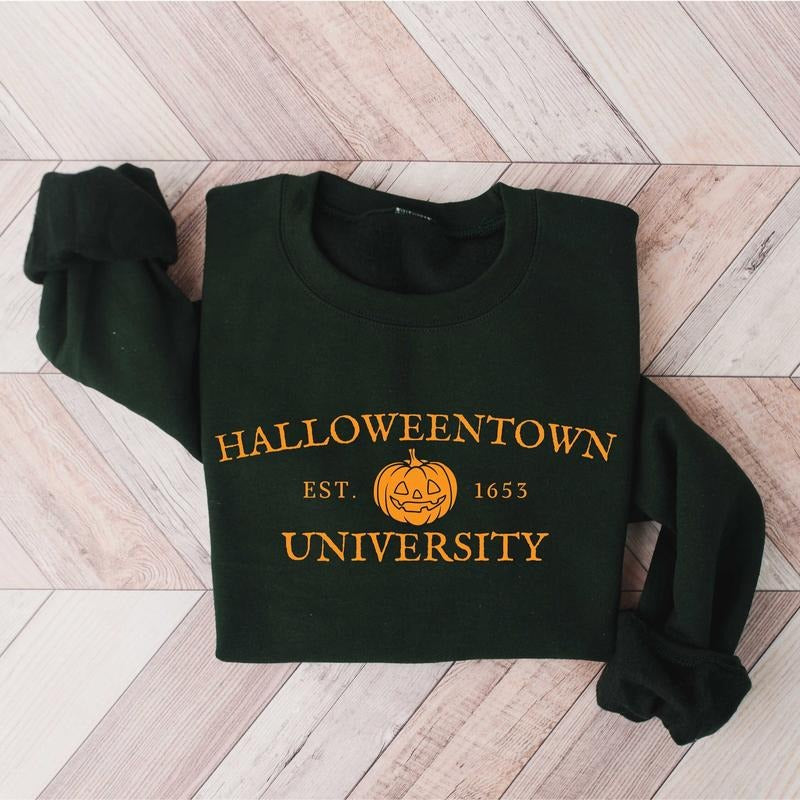Halloweentown University Est 1653 Sweatshirt, HalloweenTown Hoodie, Halloweentown 1653 Shirt, Halloween Sweatshirt...