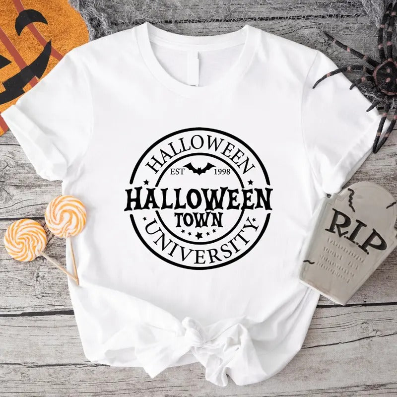 Halloweentown University Est 1998 T-Shirt, Trendy Halloween Party Gift Shirt, Spooky Season Sweatshirt, Trendy Halloween...