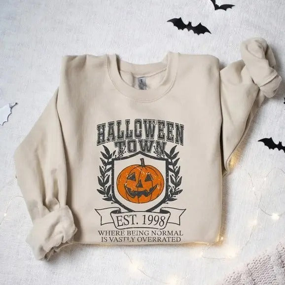 Halloweentown University Shirt, Halloween Town Est 1998 T-shirt, Fall Sweatshirt, Pumpkin Shirt, Womens Halloween...