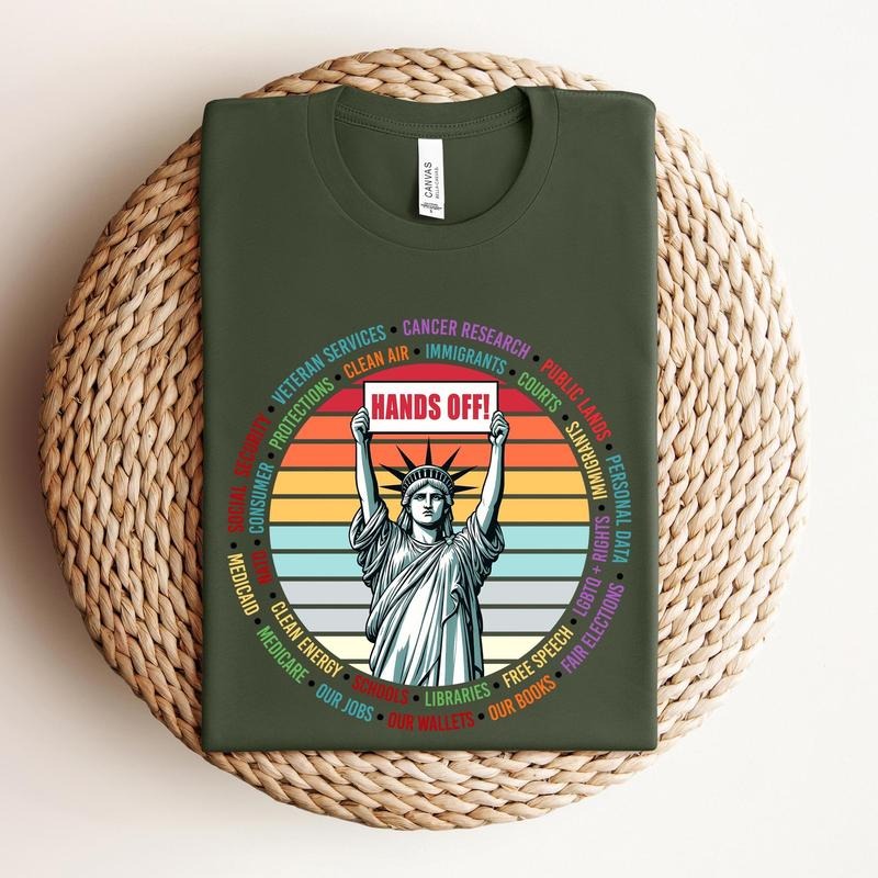 Hands Off Protest Shirt, Political Activism Tee, Environmental Rights T-Shirt, Save Public Lands, Medicare, Social...