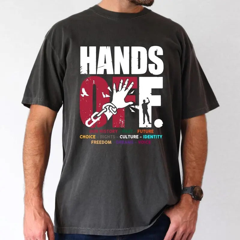 Hands Off Protest T-Shirt, Save Public Lands, Activism Tee, Free Speech & Environmental Rights, Gift for Him Hoodie,...