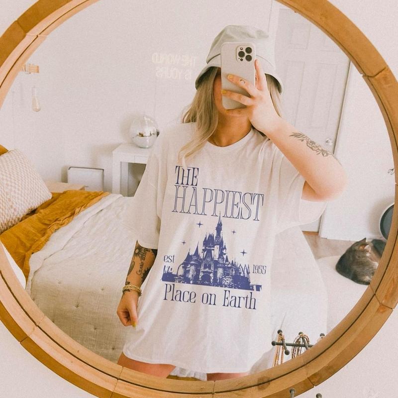 Happiest Place On Earth Shirt, Castle Shirt, Magic Kingdom Shirt, Magic Park Family Vacation 2025 Sweatshirt, Girl Trip...