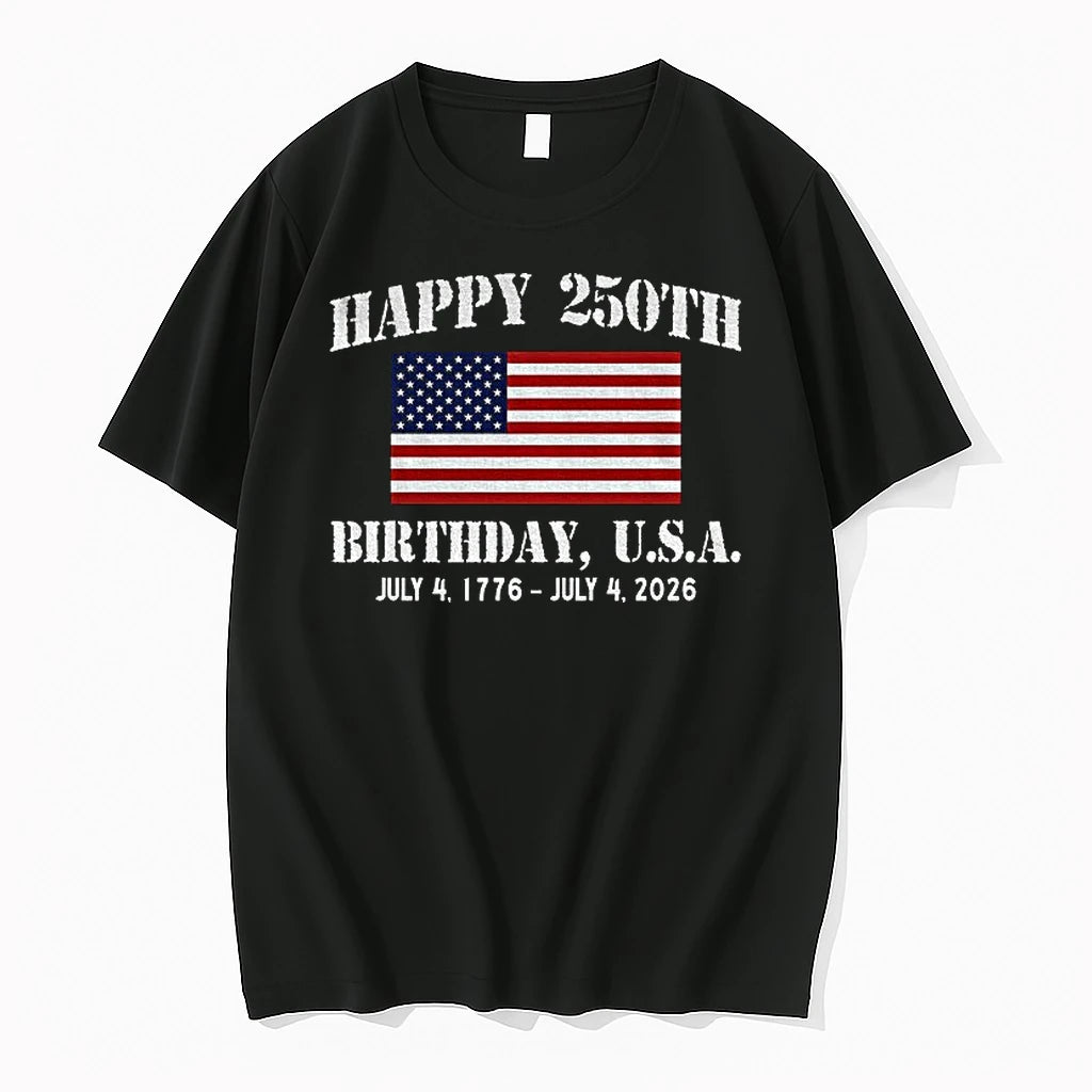 Happy 250th Birthday Usa Flag Independence Day 1776 2026 Tshirts Sweater Hoodie, Sweatshirt | HypeDripTees.com
