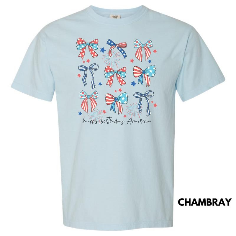 Happy Birthday America Comfort Colors T-Shirt 'NLB' Hoodie, Sweatshirt | HypeDripTees.com