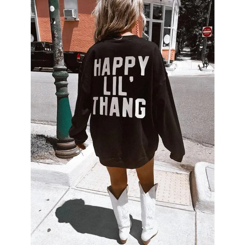 Happy Lil' Thang Sweatshirt T-Shirts, Hoodie | HypeDripTees.com