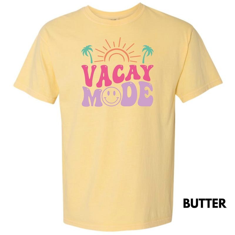 Happy Vacay Mode Comfort Colors T-Shirt 'NLB' Hoodie, Sweatshirt | HypeDripTees.com