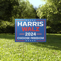 Harris Walz 2024 Choose Freedom Yard Sign