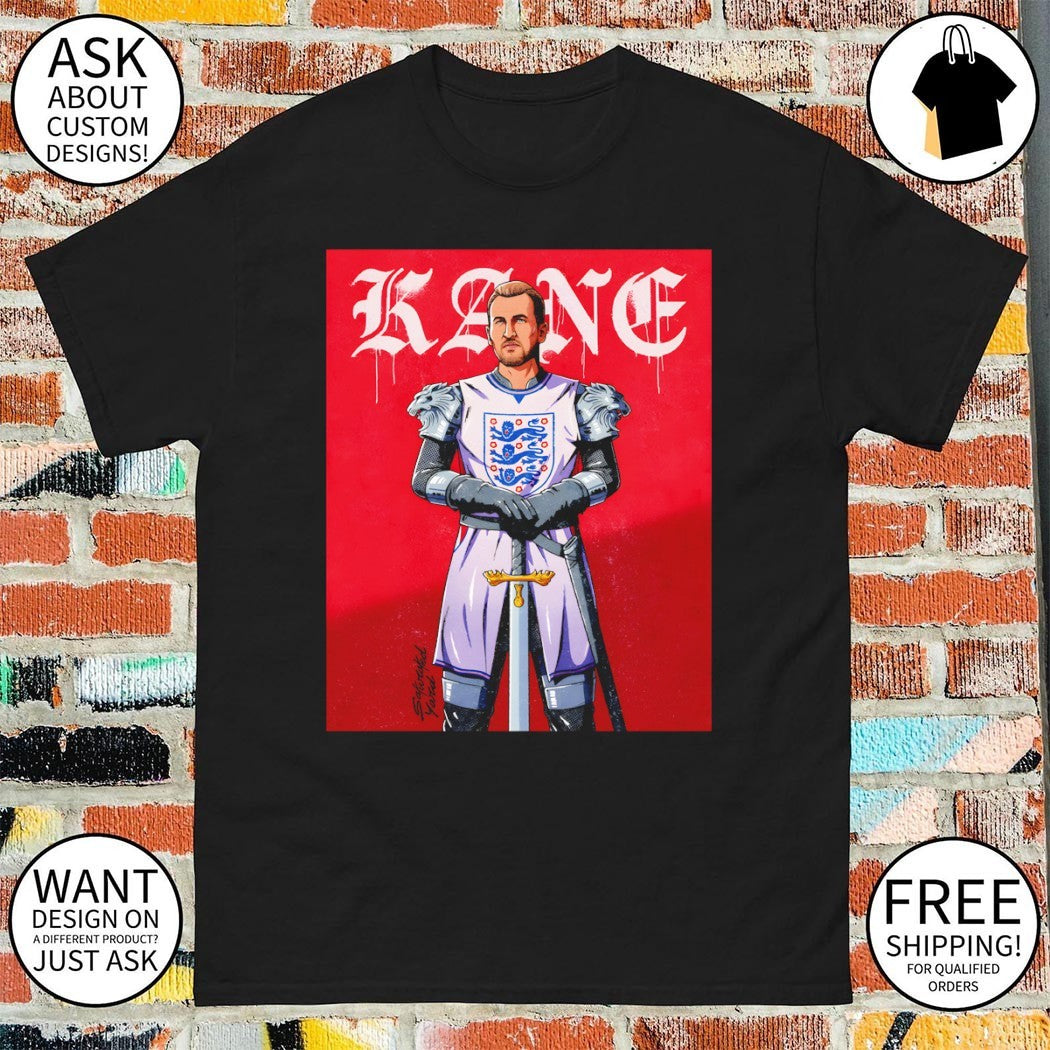 Harry Kane England Soccer National Team Player Medieval Knight shirt