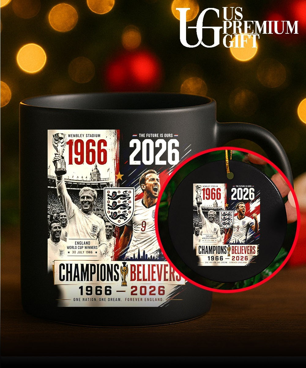 Harry Kane England World Cup 1966-2026 Champions Believers One Nation Dream shirt