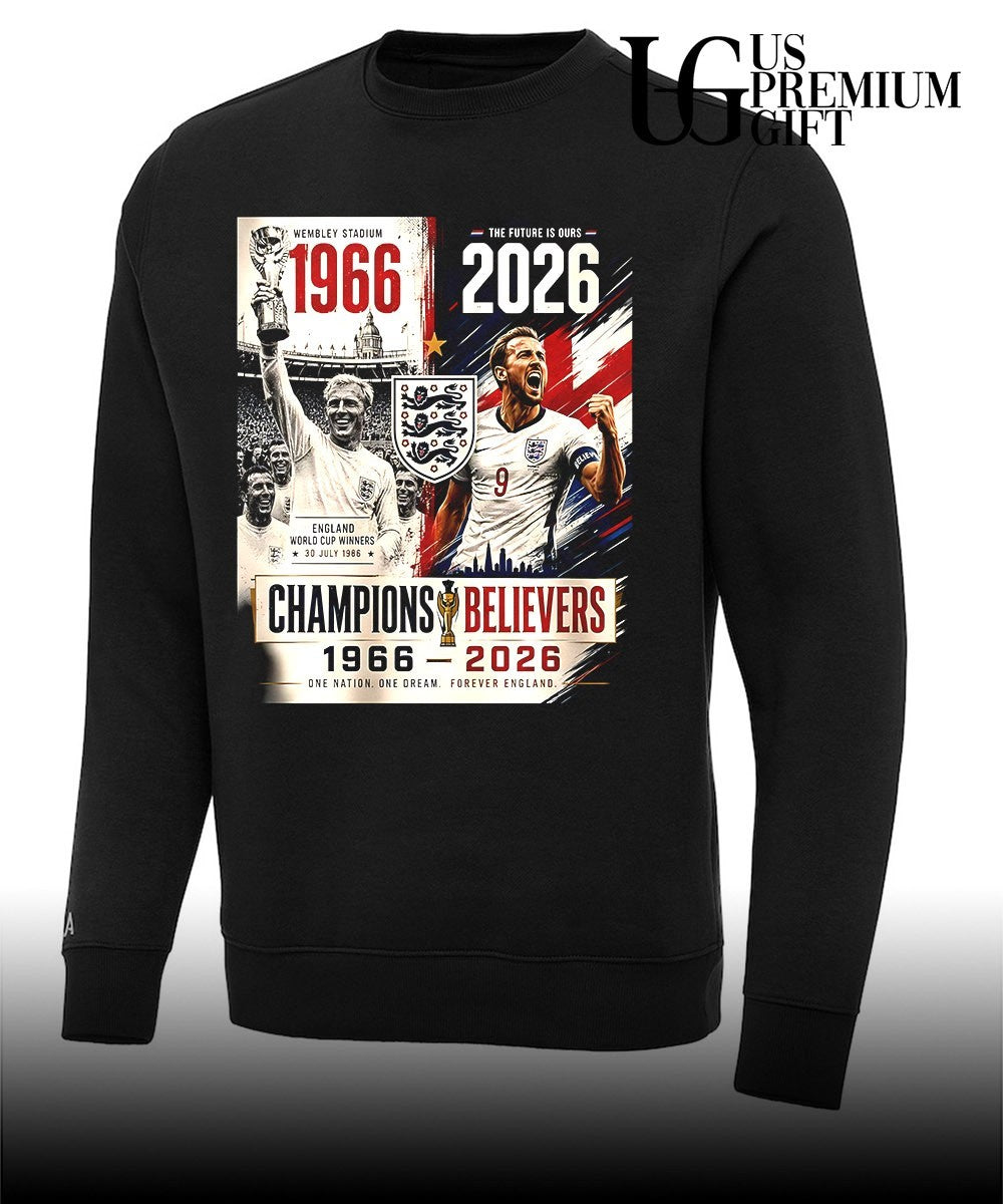 Harry Kane England World Cup 1966-2026 Champions Believers One Nation Dream shirt